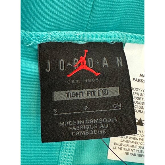 Jordan Tight Fit Compression Shorts Mens Size S Teal Activewear Built To Perform - Picture 3 of 5